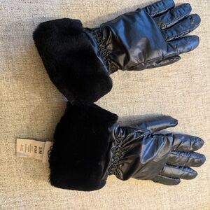 Fontanne Smart Genuine Shearling Trim Gloves